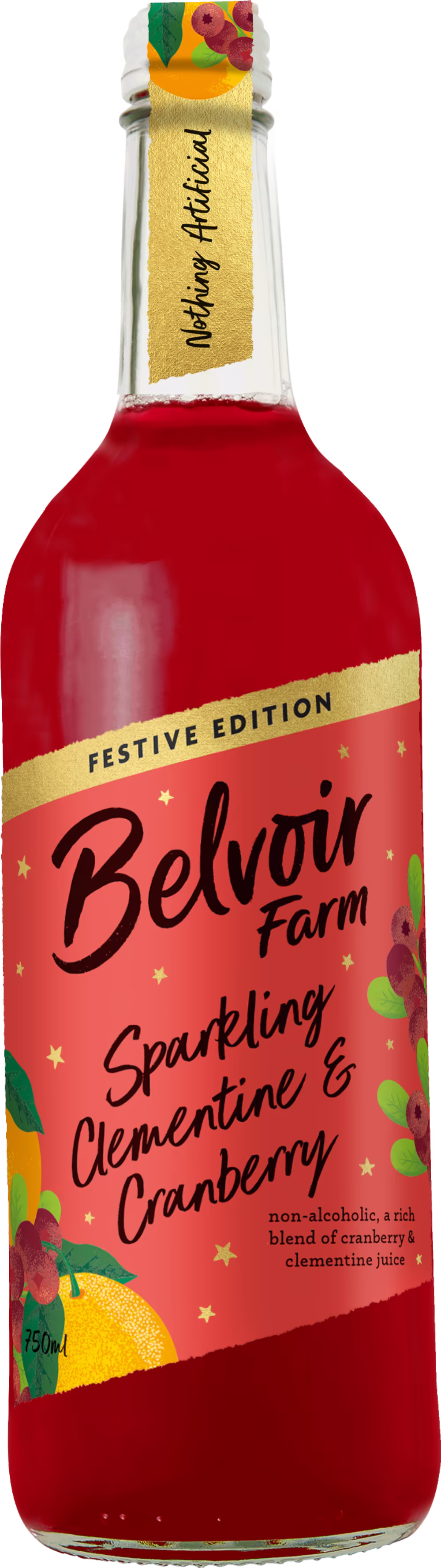BELVOIR Sparkling Clementine & Cranberry 750ml