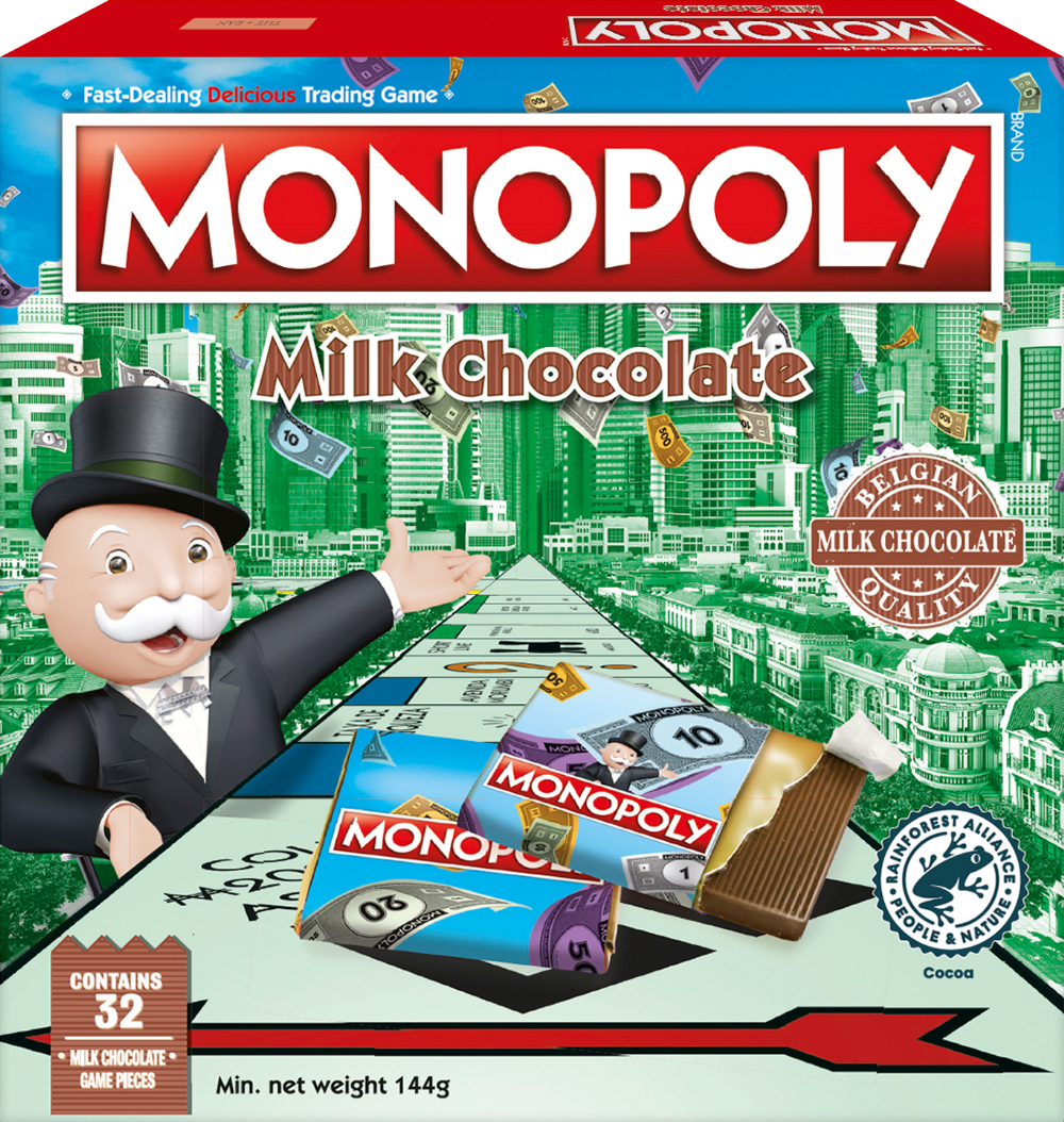 Games For Motion Monopoly with Chocolate Pieces 144g