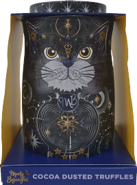 MONTY BOJANGLES Cookie Moon Truffles in Cosmic Blink Black Cat Tin 135g