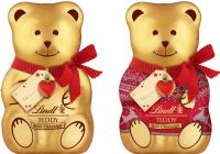LINDT Milk Chocolate Teddy with Gift Tag - Assorted Designs 100g