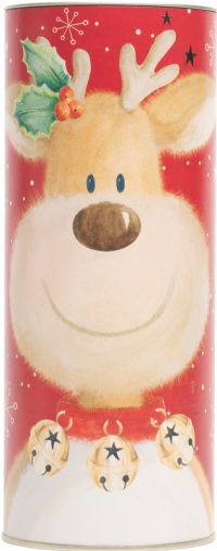 FARMHOUSE BISCUITS Ginger Biscuits in Christmas Reindeer Tube 240g