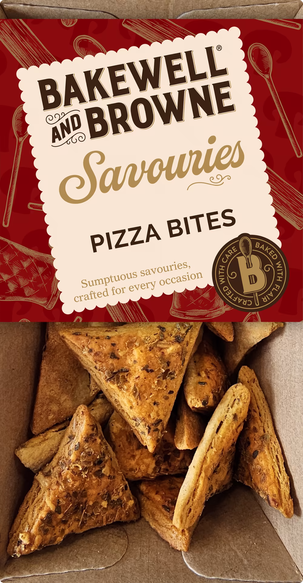 BAKEWELL AND BROWNE Savouries - Pizza Bites 60g