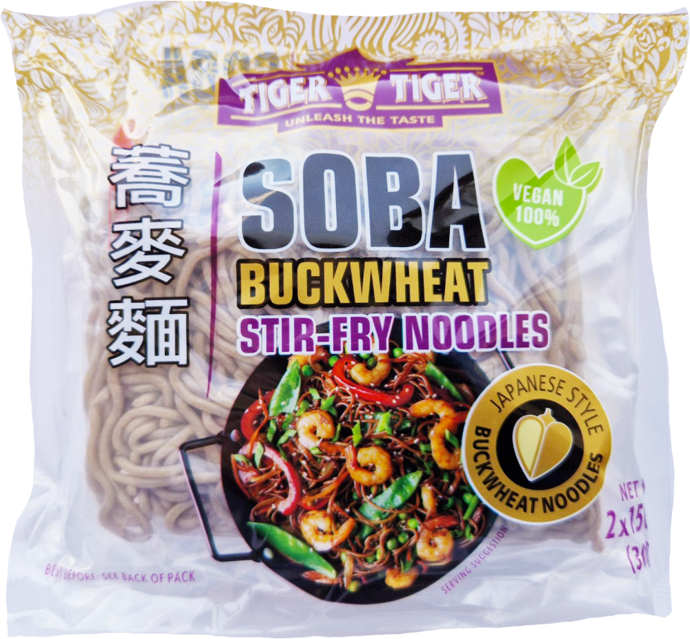 Tiger Tiger Soba Buckwheat Stir-Fry Noodles (2x150g)