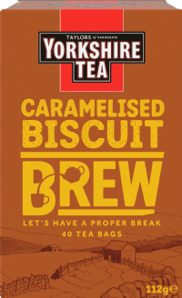 TAYLORS OF HARROGATE Yorkshire Tea Caramelised Biscuit Brew - 40 Teabags 112g