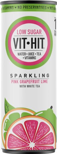 VITHIT Sparkling Pink Grapefruit Lime with White Tea 330ml