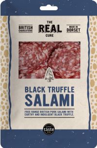 THE REAL CURE Black Truffle Salami - Sliced 55g