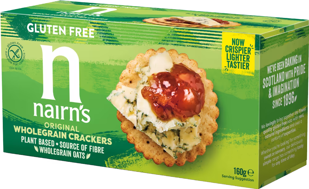 NAIRN'S Gluten Free Original Wholegrain Cracker 160g