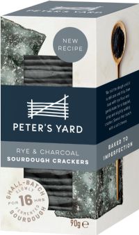 PETER'S YARD Rye & Charcoal Sourdough Crackers 90g