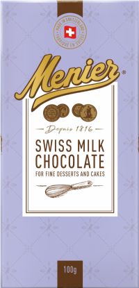 MENIER Swiss Milk Chocolate for Fine Desserts and Cakes 100g