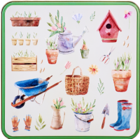 GRANDMA WILD'S Assorted Biscuits in Pottering Garden Tin 160g