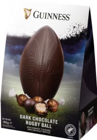 GUINNESS Dark Chocolate Rugby Ball with Truffles 196g