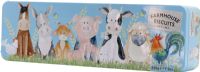 FARMHOUSE BISCUITS Oat Crumble Biscuits in Farmyard Tin 225g