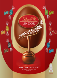 LINDT Lindor Milk Chocolate Egg with Assorted Truffles 310g