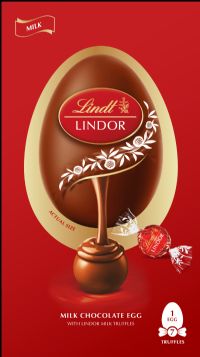 LINDT Lindor Milk Chocolate Egg with Milk Truffles 183g