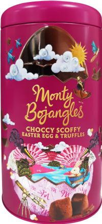 MONTY BOJANGLES Choccy Scoffy Easter Egg & Truffles in Tin 175g