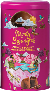 MONTY BOJANGLES Choccy Scoffy Easter Egg & Truffles in Tin 175g