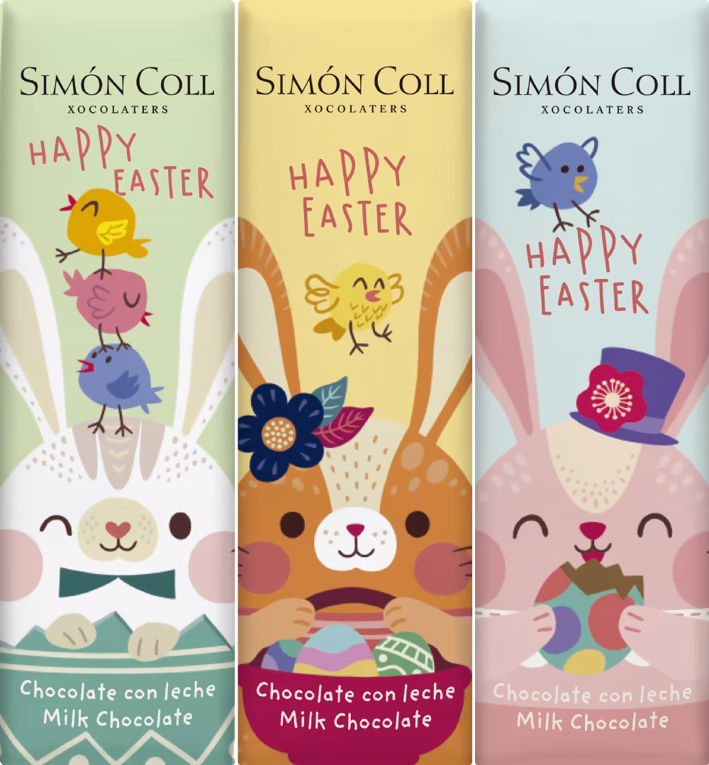 SIMON COLL Happy Easter Bars - 3 Pack (3x18g)