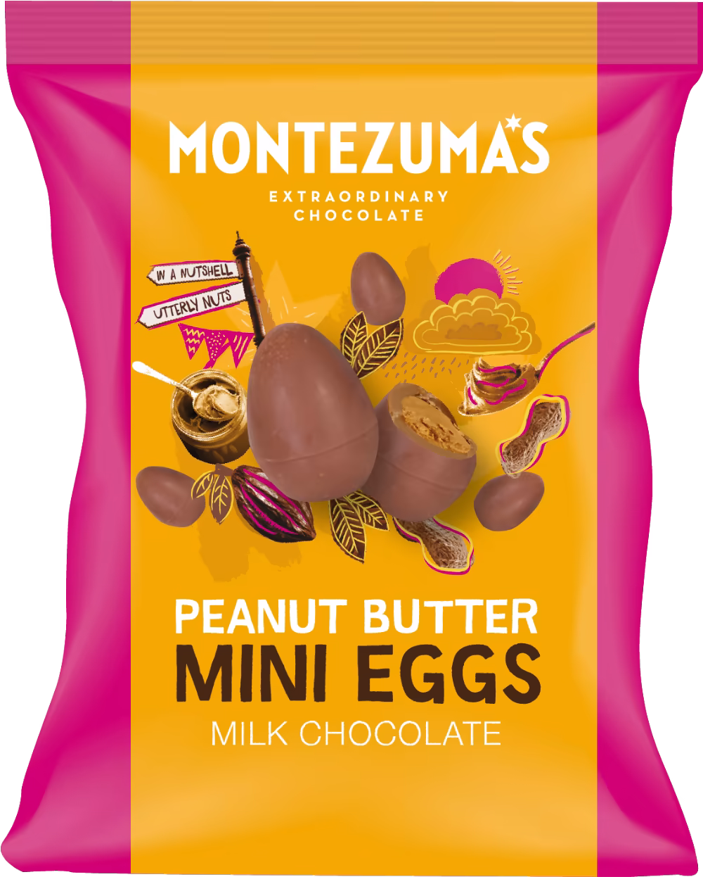 MONTEZUMA'S Peanut Butter Mini Eggs - Milk Chocolate 120g