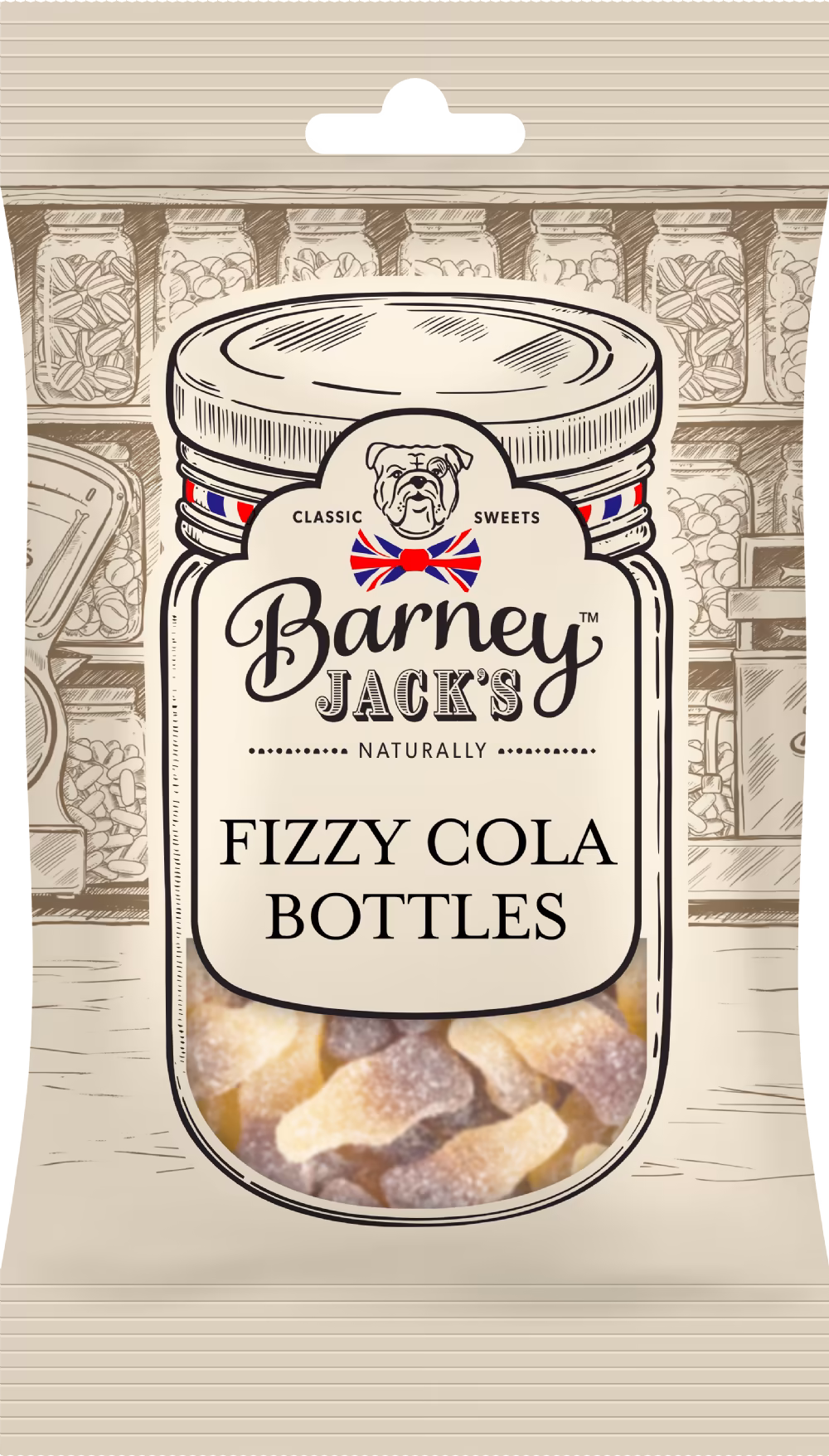BARNEY JACK'S Fizzy Cola Bottles 155g
