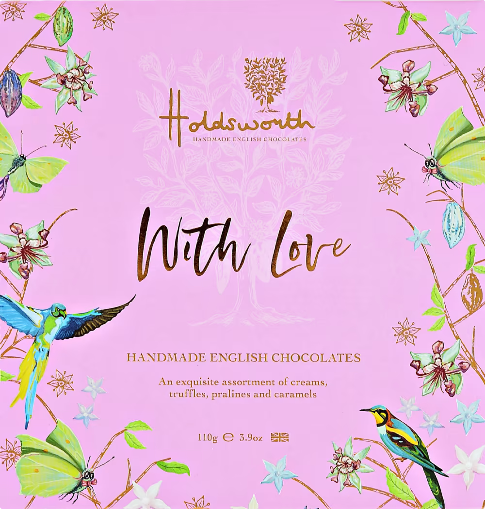 HOLDSWORTH 'With Love' Handmade English Chocolate Assortment 110g