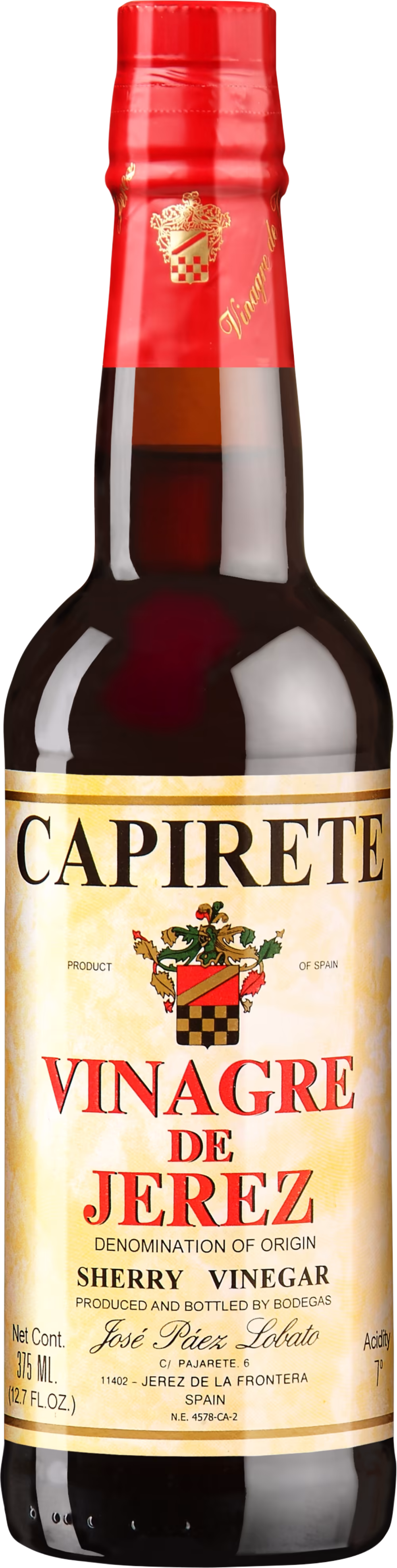 CAPIRETE Vinagre de Jerez - Sherry Vinegar 375ml