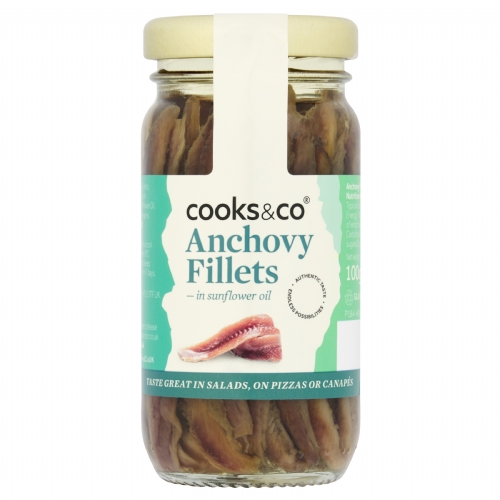 Cooks & Co Anchovy Fillets In Oil (50g) - Fennel And Ginger
