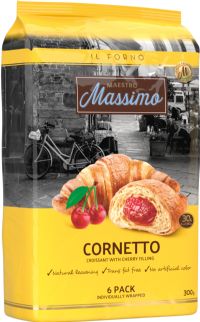 MAESTRO MASSIMO Cornetto Cherry Croissant - 6 Pack 300g