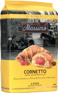 MAESTRO MASSIMO Cornetto Red Fruits Croissant - 6 Pack 300g