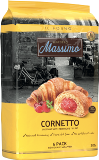 MAESTRO MASSIMO Cornetto Red Fruits Croissant - 6 Pack 300g