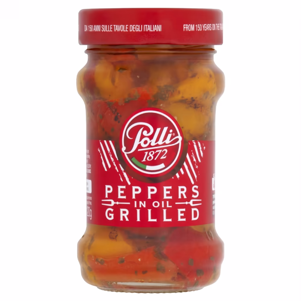 POLLI Grilled Peppers in Oil 190g