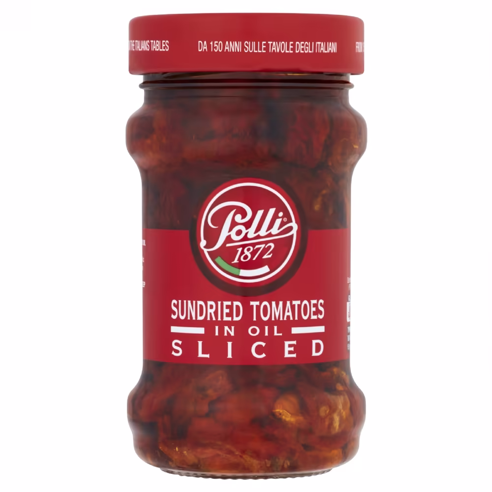 POLLI Sliced Sundried Tomatoes in Oil 190g