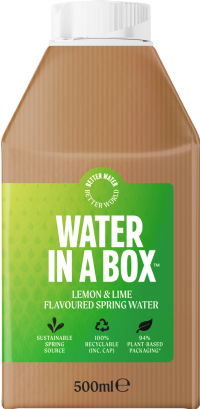 WATER IN A BOX Lemon and Lime Spring Water 500ml