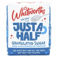 WHITWORTHS Just a Half - Granulated Sugar with Sweetener 750g
