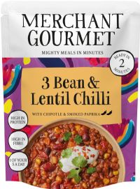 MERCHANT GOURMET 3 Bean & Lentil Chilli 280g