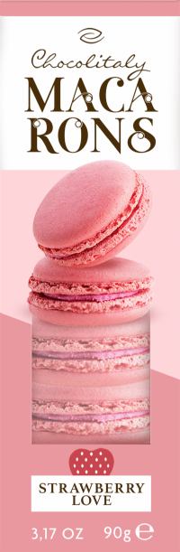 CHOCOLITALY Macarons - Strawberry Love 90g