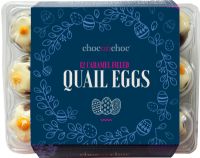 CHOC ON CHOC 12 Caramel Filled Chocolate Quail Eggs 120g