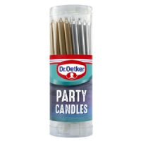 DR. OETKER Party Candles - Assorted Designs 18s