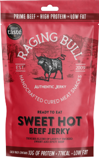 RAGING BULL Sweet Hot Beef Jerky 28g