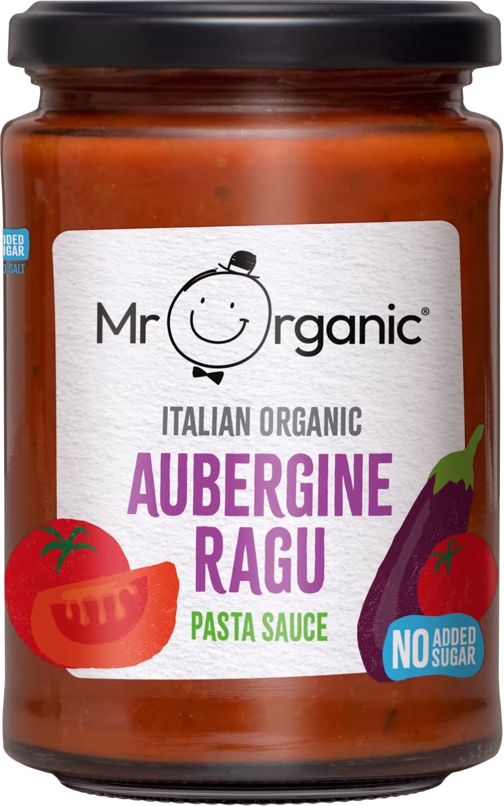 MR ORGANIC Italian Organic Aubergine Ragu Pasta Sauce 350g