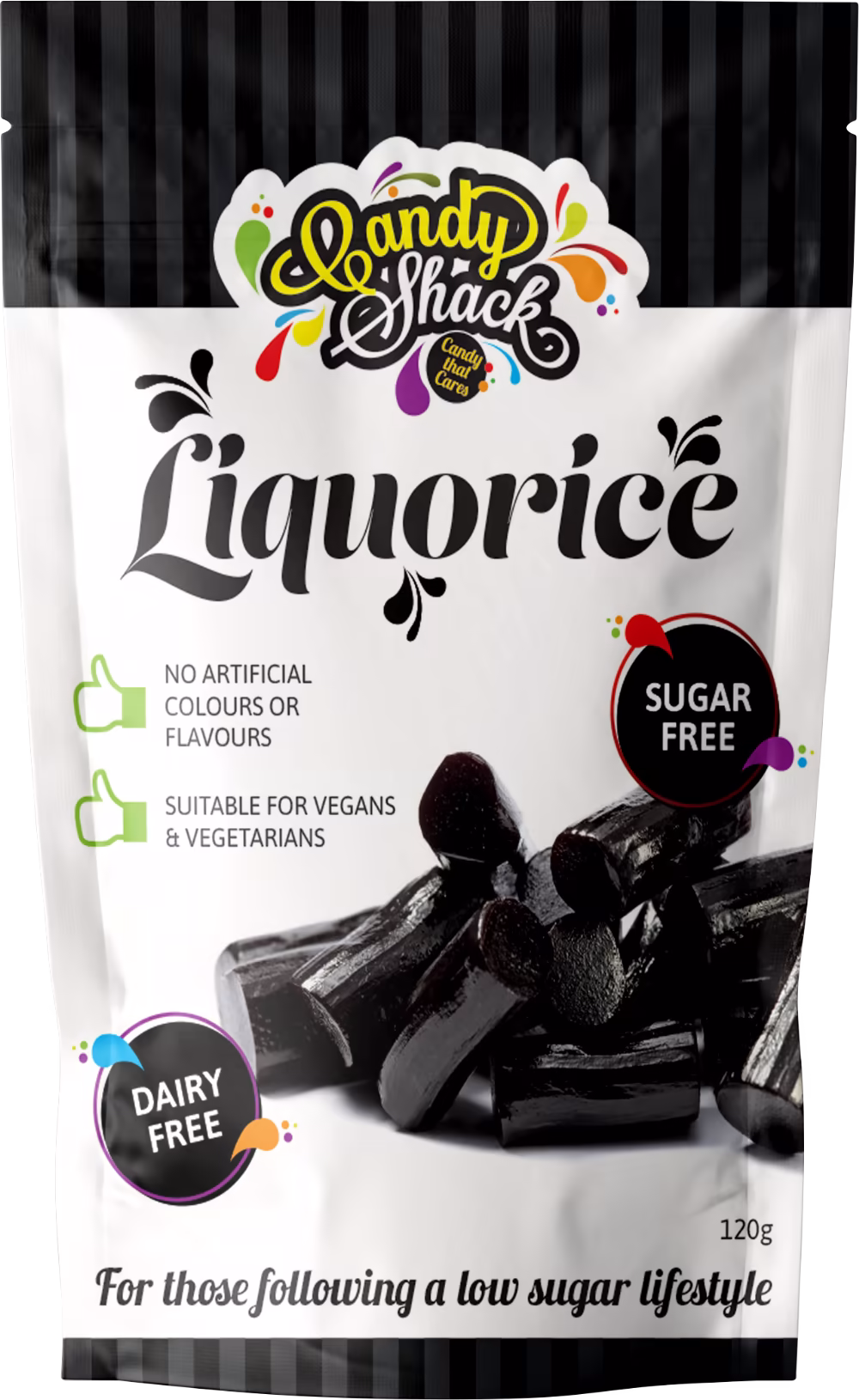 CANDY SHACK Liquorice - Sugar Free 120g