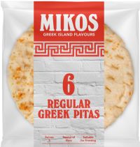 MIKOS 6 Greek Pitas - Regular 390g
