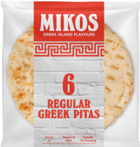 MIKOS 6 Greek Pitas - Regular 390g