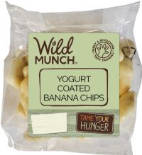 WILD MUNCH Yoghurt Coated Banana Chips 125g