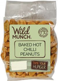 WILD MUNCH Baked Hot Chilli Peanuts 125g