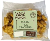 WILD MUNCH Curry Rice Crackers 125g