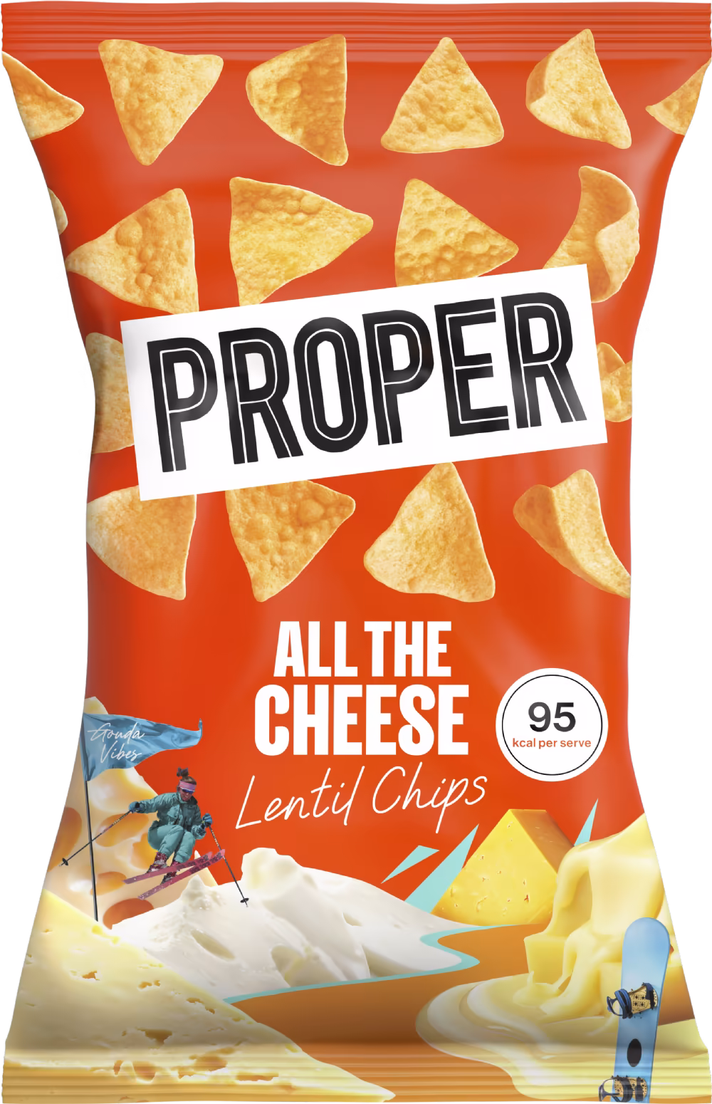 PROPER Chips - All The Cheese Lentil Chips 85g