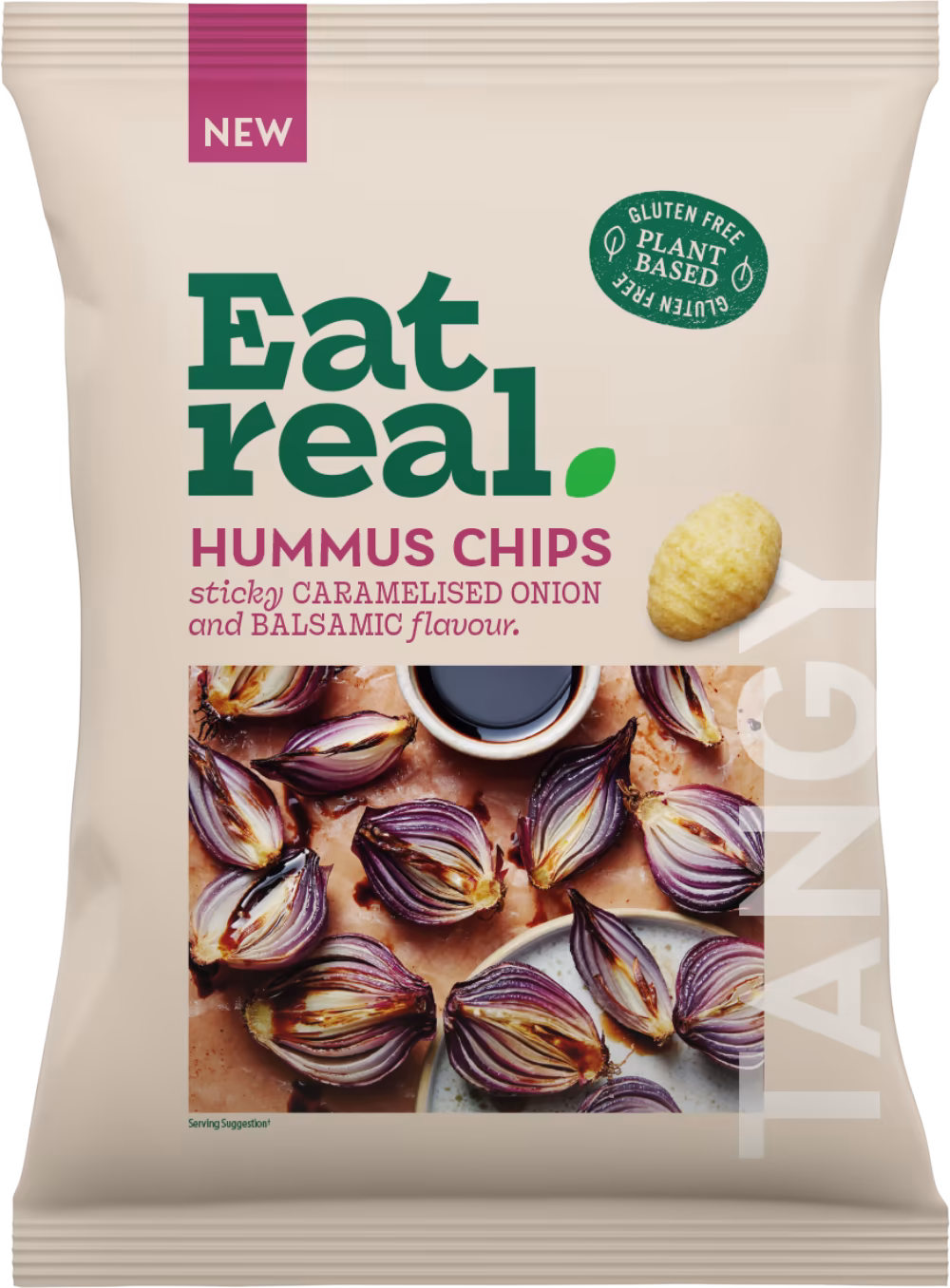 EAT REAL Hummus Chips - Sticky Caramelised Onion & Balsamic Flavour 110g