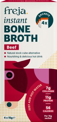 FREJA Instant Beef Bone Broth - 4 Sachets 60g