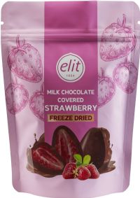 ELIT Milk Chocolate Covered Strawberry - Freeze Dried 80g