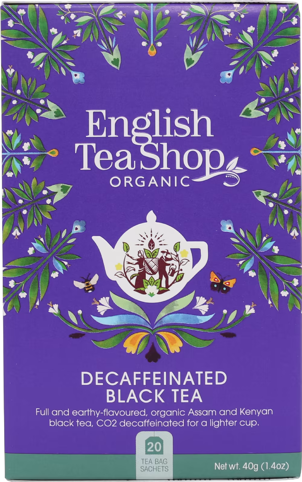 ENGLISH TEA SHOP 20 Decaffeinated Black Tea Sachets 40g